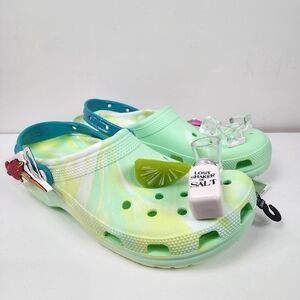 Margaritaville Green Tie-Dye Crocs, size 10 / 12